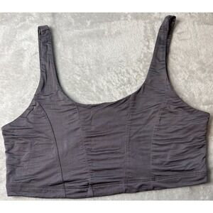 Intimately Free PeopleBe Cool Brami Crop Tank Top Gray Size L Smooth OB1143870